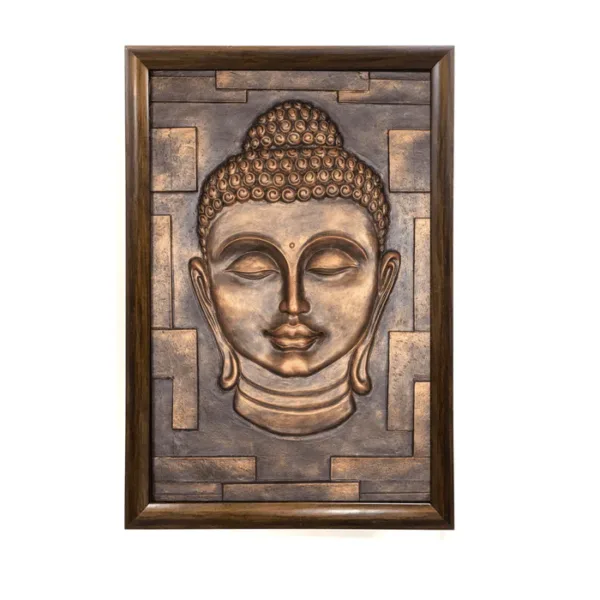 Buddha Bust 3D Relief Mural Wall Art - Image 7