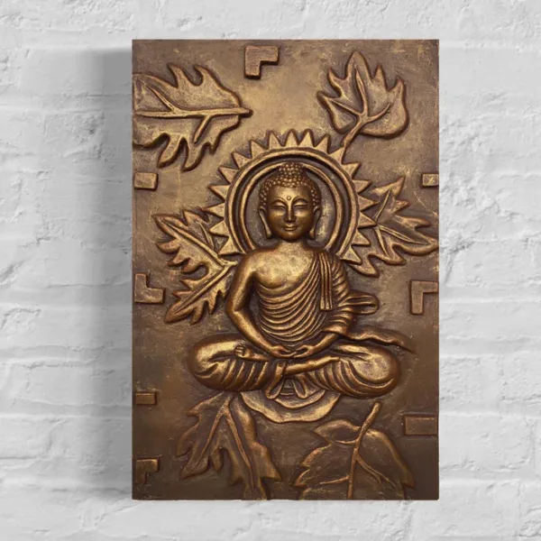 Meditating Buddha Wall Hanging in size 18X12 inches - Image 2