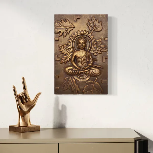 Meditating Buddha Wall Hanging in size 18X12 inches - Image 3