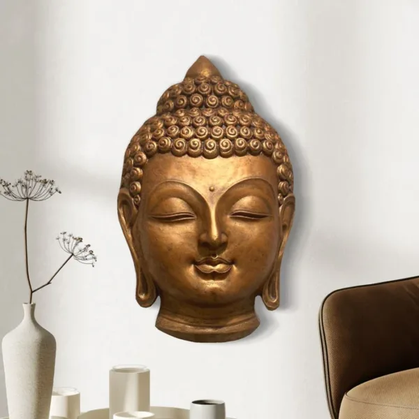 2.5 feet Buddha Face Wall Hanging - Image 3