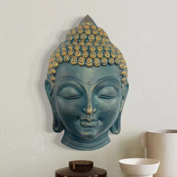 2.5 feet Buddha Face Wall Hanging - Image 4