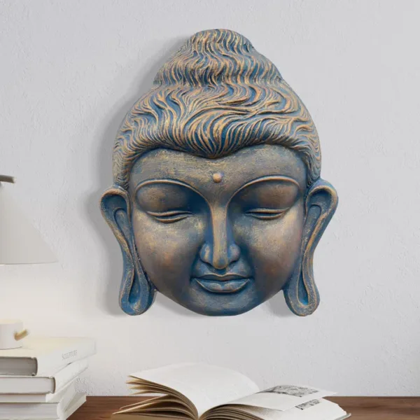 2 feet Buddha Face Wall Hanging - Image 4