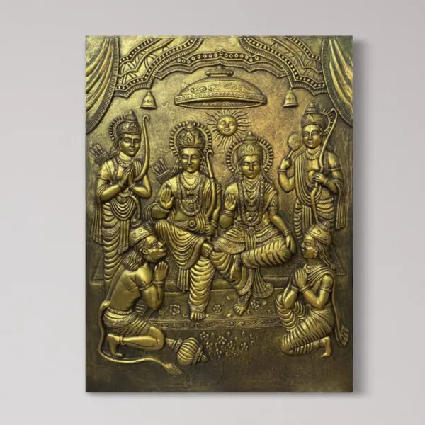 Divine Ram Darbar 3D Relief Mural: Epitome of Spiritual Elegance - Image 3