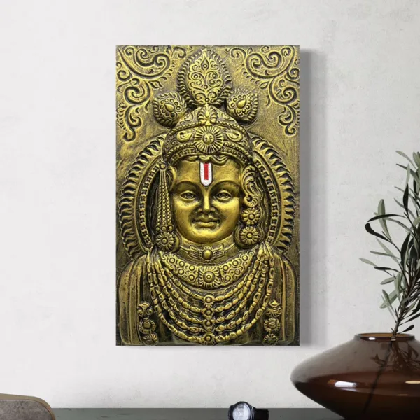 Ram Lalla Ji (Lord Ram) 3D Relief Mural Wall Art Shri Ram Wall Art | Ram Darbar - Image 4