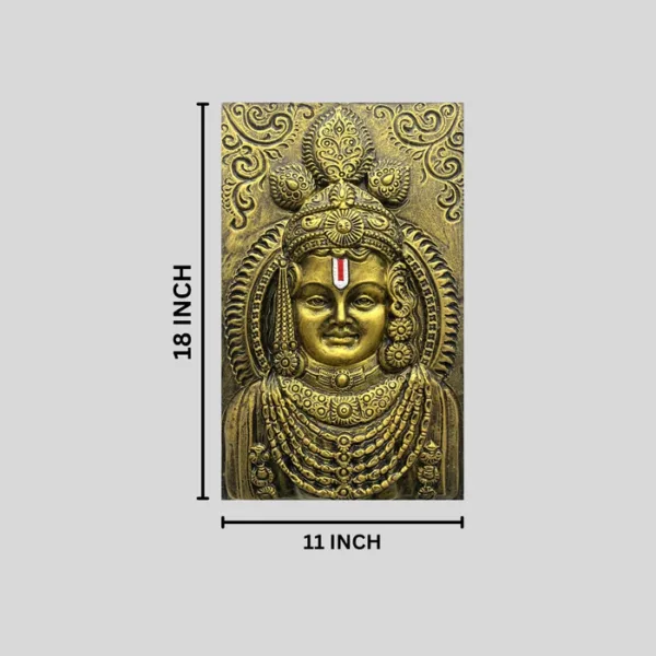 Ram Lalla Ji (Lord Ram) 3D Relief Mural Wall Art Shri Ram Wall Art | Ram Darbar - Image 5